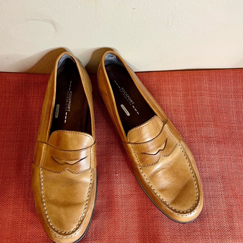 Rockport Men's Tan Loafers 11.5